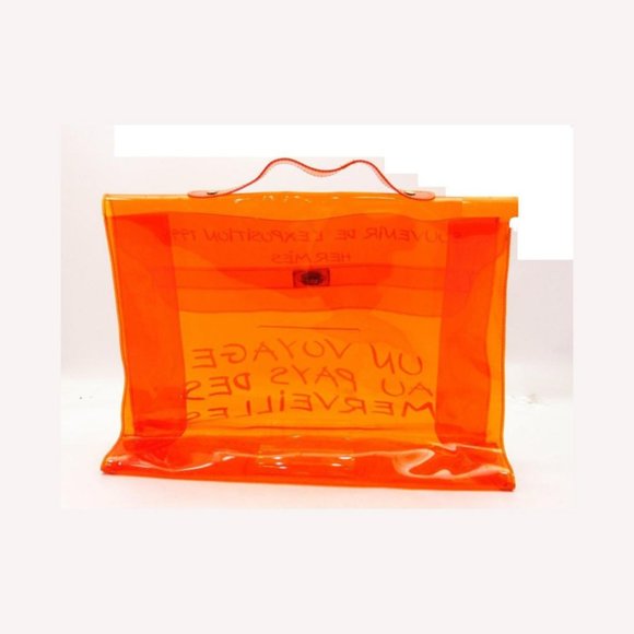 Hermès 1998 Clear Orange Souvenir De L'Exposition Kelly Translucent 241115 - Picture 12 of 12